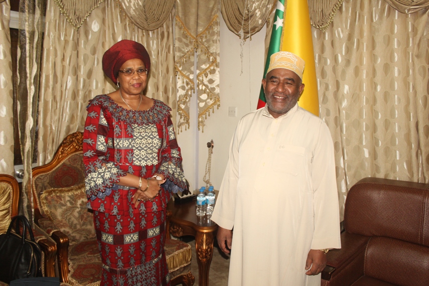 La Représentante Spéciale de la Présidence  de la Commission de l’Union Africaine a été reçue à Beit Salam